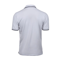 Luxury Stripe Stretch Polo