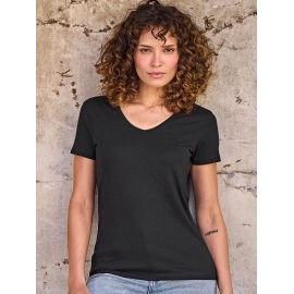 Luxury V-Neck Tee Femme