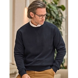 Ribbed Interlock Crew Neck