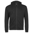 Ribbed Interlock Hooded Full Zip