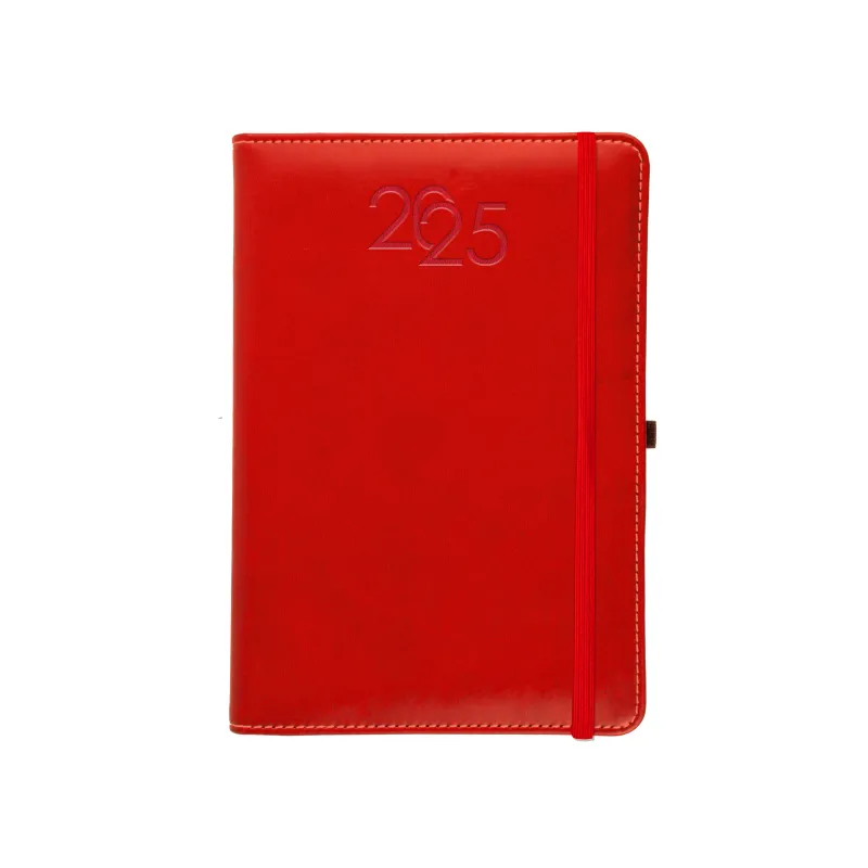 Daily diary 2025 with pen holder 12X18 CM