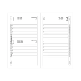 Daily diary 2025 with pen holder 12X18 CM