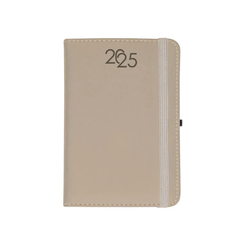 Daily diary 2025 with pen holder 12X18 CM