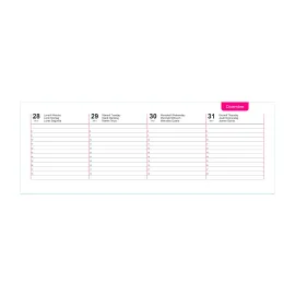 Weekly desk diary 2025