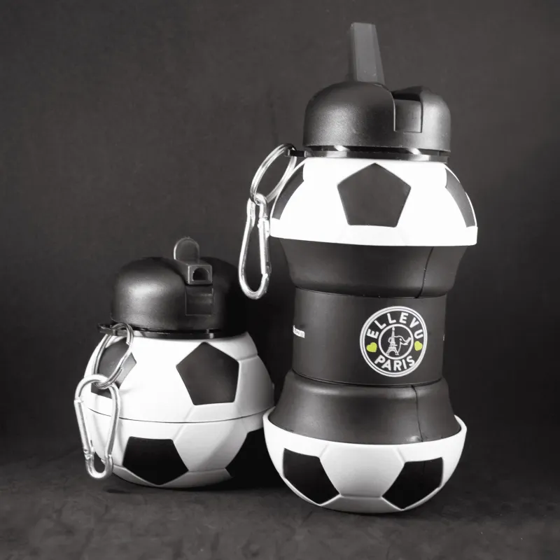 Borraccia Sport Calcio pieghevole 600ml Borraccia Sport Calcio pieghevole 600ml
