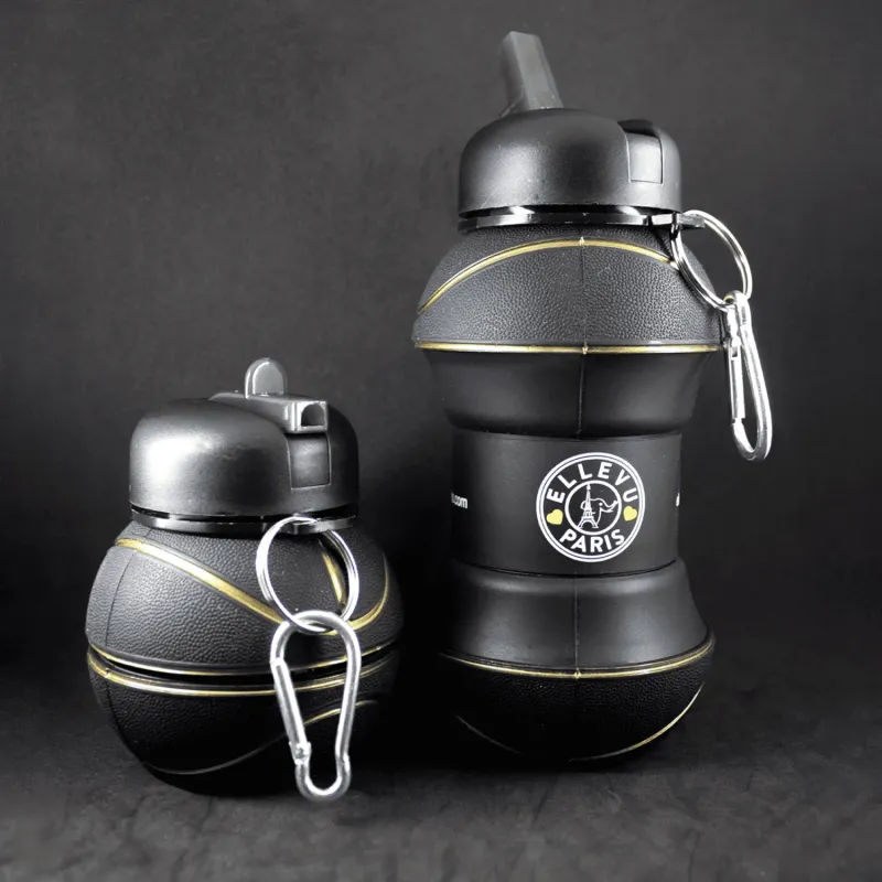 Borraccia Sport Pallacanestro pieghevole 600ml Borraccia Sport Pallacanestro pieghevole 600ml