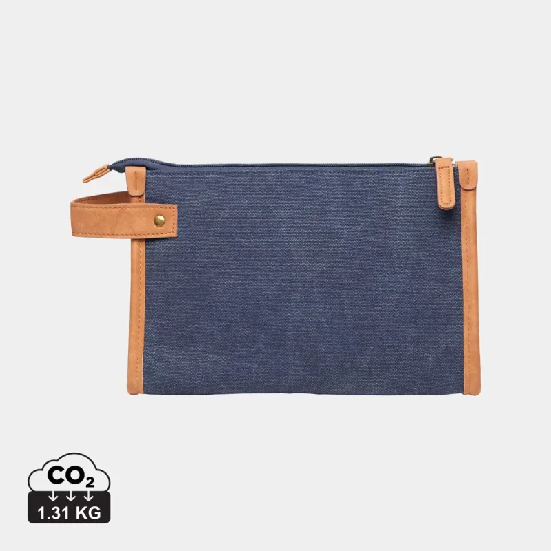 Cosmetic bag VINGA Bosler in canvas riciclato GRS