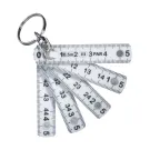 Mini règle pliable porte-clés