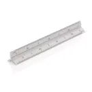 Scalimetro triangolare in alluminio 15cm