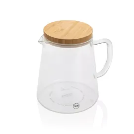 Caraffa in vetro borosilicato 1,2L Ukiyo con tappo in bambù