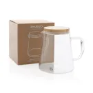 Ukiyo Borosilikat-Glaskaraffe mit Bambusdeckel 1.2L