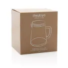 Ukiyo Borosilikat-Glaskaraffe mit Bambusdeckel 1.2L