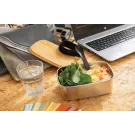 Stainless Steel Lunchbox mit Bambus-Deckel und Göffel