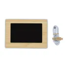 Orologio LED Utah in plastica RCS e bambù