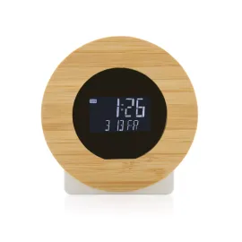 Horloge bureau en bambou et plastique recyclé RCS Utah