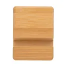 Soporte de bambú para teléfono