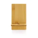 Support téléphone en bambou dans une boîte kraft