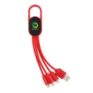 4-in-1 cable with carabiner clip