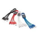 Cavo 4 in 1 con moschettone
