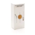 Cavo 3 in 1 con caricatore wireless in bambù da 5W Cavo 3 in 1 con caricatore wireless in bambù da 5W