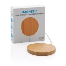 Ricaricatore wireless magnetico 10W in bambù