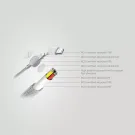 Oakland RCS rKunststoff 1,2m 6-in-1 Fast-Charging 45W Kabel