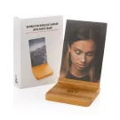 Bambus 5W Wireless Charger mit Fotorahmen