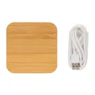 Caricatore wireless 5W in bambù con USB