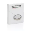 Rundes 5W Charging Pad aus Weizenstroh