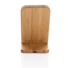 Soporte de carga inalámbrica de 5W de bambú certificado FSC®