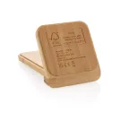 FSC®zertifizierter kabelloser 5W-Ladeständer aus Bambus