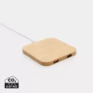 Bamboo 10W wireless charger with USB