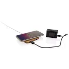 10W Wireless-Charger mit USB aus Bambus