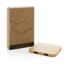 Caricatore wireless 10W con porte USB in bambù