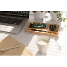 Bambus Desk Organizer mit 10 Wireless Charger