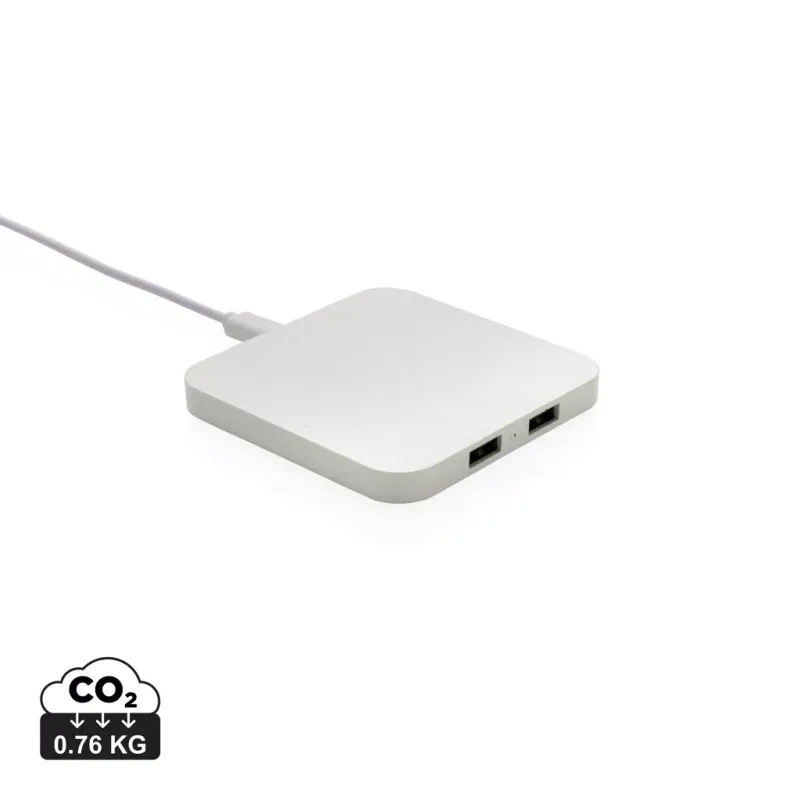 Chargeur 10W avec ports USB en plastique recyclé RCS