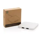 Caricatore wireless 10W con porte USB in plastica RCS