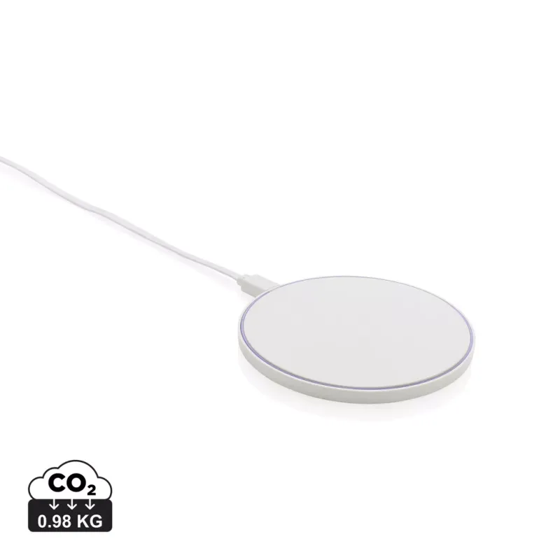 Caricatore RCS wireless 10W in plastica riciclata