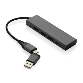 Hub 3 porte USB in alluminio RCS Terra