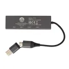 Hub Terra de aluminio reciclado  RCS con 3 puertos USB