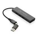 Hub 3 porte USB in alluminio RCS Terra