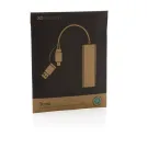 Hub Terra de aluminio reciclado  RCS con 3 puertos USB