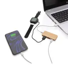 Hub USB un bambù con type C