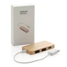 Hub USB un bambù con type C