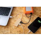 Hub USB un bambù con type C
