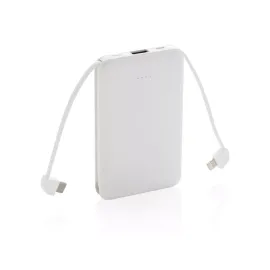 Powerbank 5.000 mAh de bolsillo con cables integrados