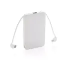 Powerbank 5.000 mAh de bolsillo con cables integrados