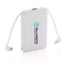 Powerbank 5.000 mAh de bolsillo con cables integrados