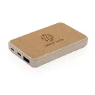 Powerbank tascabile 5.000 mAh in sughero e grano