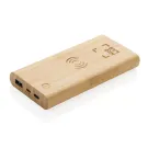 Powerbank inalámbrico 5W de bambú 8.000 mAh